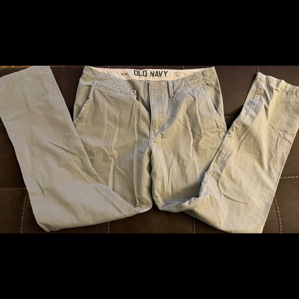 Old Navy slim 34X 34 khakis